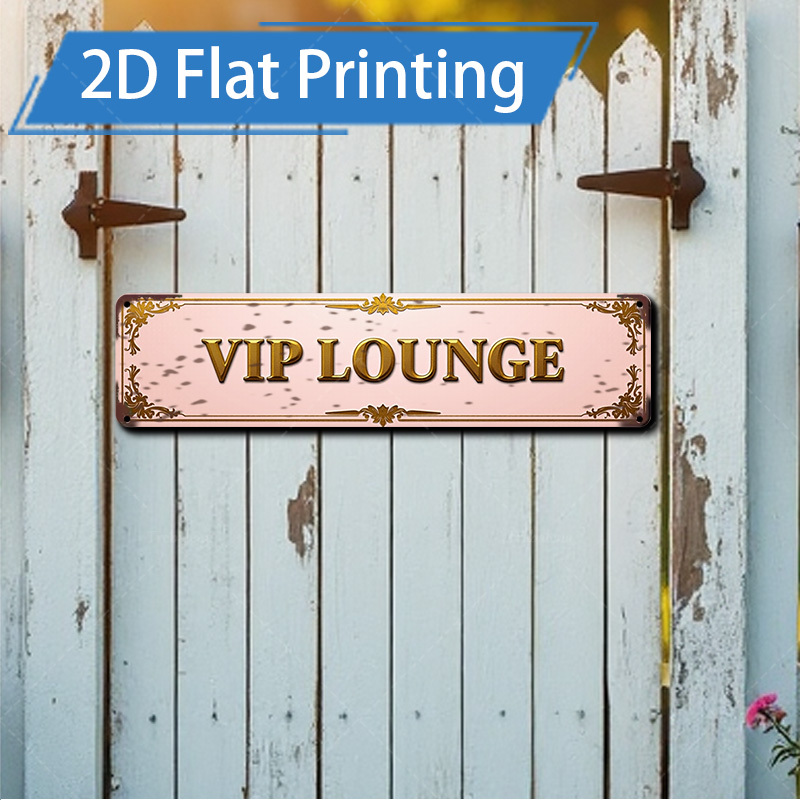 Home Bar Lounge - Placa de metal para lounge VIP,