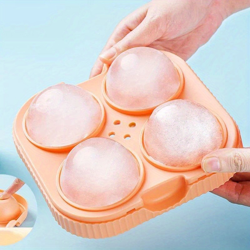 Ice Mold Sphere - Grande Silicone Ice Ball Maker, 3D,