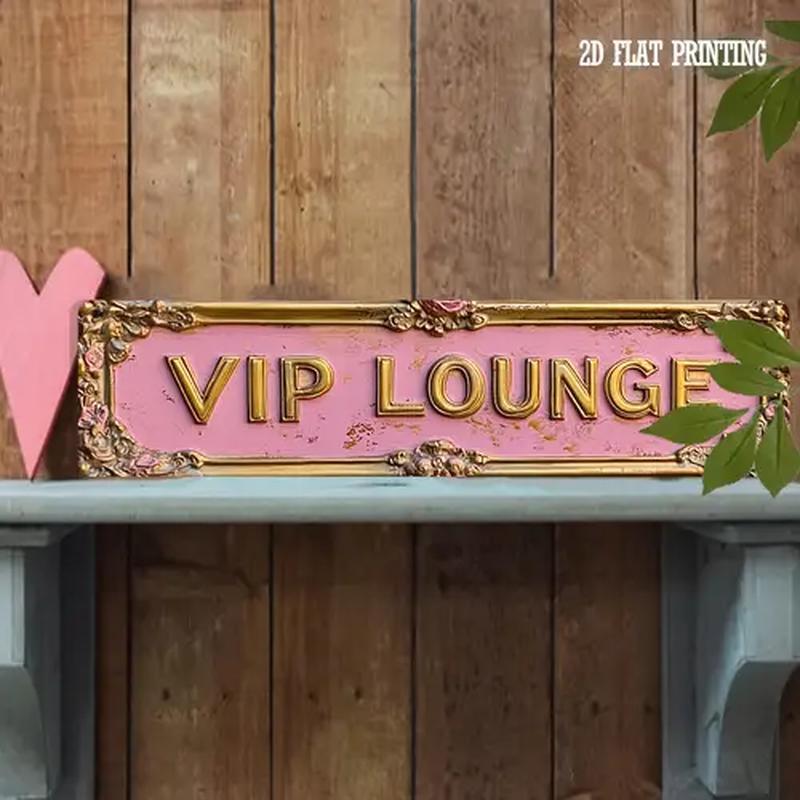 Placa de metal para lounge VIP - Home Bar Lounge avaliação e preço