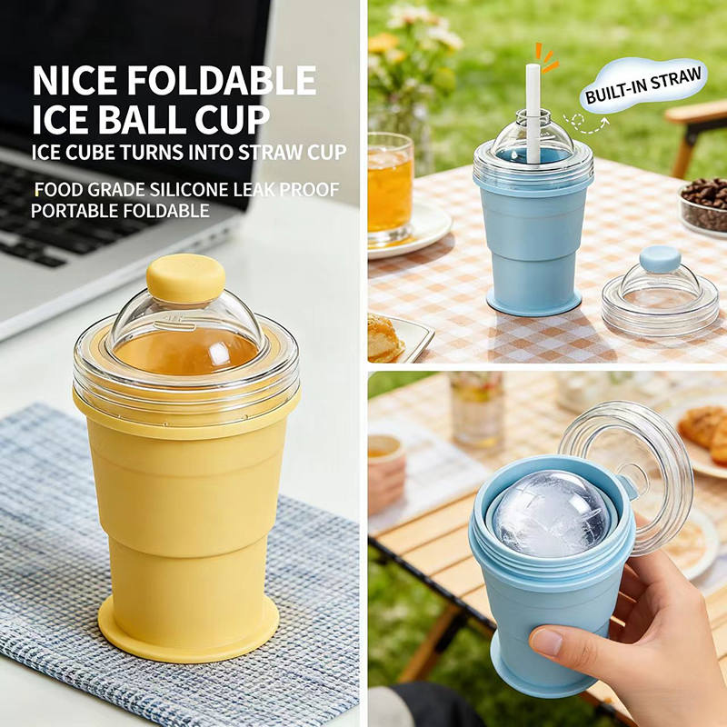 Copo de Silicone Dobrável 2 em - Ice Mold Sphere avaliação e preço
